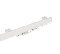 Curtains At Homes Aluminium Bendable Contour Cordless Curtain Track Set With Overlap Arms - 200Cm