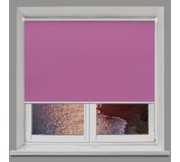 Curtains Blackout Blinds 120 x 110 cm No Drill 100% Blackout Thermal Roller Blinds for Window with Install Accessories for Any Windows Door Office, Pink