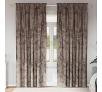 vidaXL Velvet Curtains 2 pcs Cappuccino 225 x 140 cm Velvet