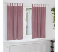 Curtains Dark Pink 140x175cm Velvet Blackout Lined 2pcs Heavy Luxury Thermal
