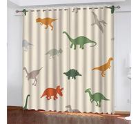 Curtains For Blackout 140 X 160 Cm Green Cartoon Animal Dinosaur 3D Print Curtains Eyelet Darkening Blackout Window Drapes Blackout Blinds -4W0T+D6