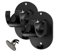 Curtains Rod Brackets for Wall | Curtains Brackets Rod Hook Holder,Self-Adhesive Support Holder , Heavy Duty Support Hanger for Bathroom