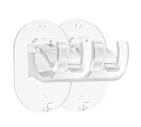 Curtains Rod Holders Brackets | No Drilling Curtains Rod Hook Holder Brackets,Self-Adhesive , Support Hanger, Holder Hooks for Bathroom Kitchen