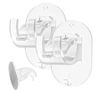 Curtains Rod Holders | Heavy Duty Curtains Rod Hook - Self-Adhesive Support Holder Brackets, Heavy Duty Support Hanger for Bathroom