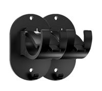 Curtains Rod Holders,No Drilling Curtains Brackets - Self-Adhesive Holder, Rod Holder Hooks, Support Hanger for Bathroom Kitchen