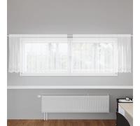 Curtains Sheer White Polyester 300 x 100 cm Floral Lace Window Panel Decorative