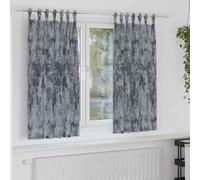 Curtains Silver Grey Crushed Velvet Room Darkening Thermal 140x175cm Eyelet 2pcs