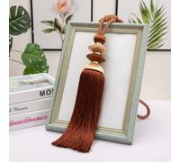 Curtains Tiebacks,2 Pack Tassel Curtain Tiebacks Curtain Holdbacks Curtain Ties Rope Weave Rope Tie Backs for Drapes(Rust Red)