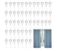 Curtains Track Hooks - Heavy-Duty Flexible Quiet, Curtains Track Rollers for Kitchen, Bathroom, Bedroom, Living Room, Hotel, Apartment, Shower, Smooth Sliding Curtain Hooks for Home