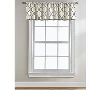 Curtainworks CHF Morocco Valance, 50" W x 18" L, Black