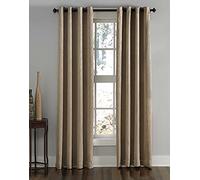 Curtainworks Lenox Grommet Curtain Panel, 50 by 132", Taupe