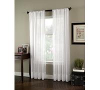 Curtainworks Soho Voile Sheer Curtain Panel, 59 by 84", Winter White