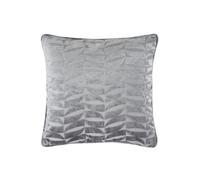 Curtina 'Kendal' Retro Geo Jacquard Woven Filled Cushion in Silver | Size: 43 cm x 43 cm Curtina Silver 43 cm x 43 cm