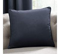 Curtina Laurence Llewelyn-Bowen-Montrose Navy Velvet Cushion-43 x 43cm Blue, Polyester, 43 x 43cm (Filled Cushion)