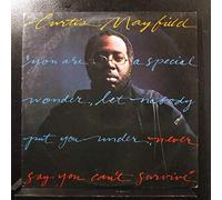 CURTIS MAYFIELD LP, NEVER YOU SAY YOU CAN'T SURVIVE (US ISSUE EX/EX VINYL)