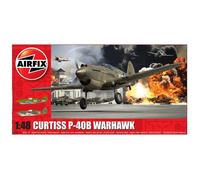 Curtiss P-40B Warhawk Airfix Classic Kit Model Plane Aircraft 1:48 Scale 106pcs