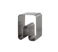 CURVA SOLID Stool Silver