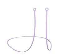 CURVD Earplug Lanyard, Soft Durable Flexible Premium Silicone Cord | Works with Most Earplugs with Removable Tips Compatible with CURVD Everyday, Loop Quiet/Engage/Experience, Vibes and More (Purple)