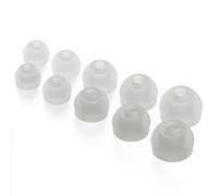 CURVD Earplug Replacement Tips Set, 5 Pairs XXS/XS/S/M/L, Noise Reduction Earbud Replacement Tips Soft Flexible Silicone Eartips Including XXS for the Smallest Ears, Earphones & Ear Buds (Cloud)