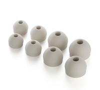 CURVD Earplug Tips Replacement Set, 4 Pairs XS/S/M/L, Noise Reduction Replacements Soft Flexible Silicone Eartips for Earplugs, Earphones & Earbuds (Honey)
