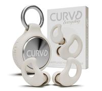 CURVD Everyday Earplugs + Case Clip Bundle, The Perfect earplug for Sleep, Travel, Noise Sensitivity/canceling + Case Clip Package Portable Waterproof Container & Silicone Sleeve for Ear Plugs(Honey)