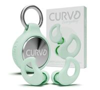 CURVD Everyday Earplugs + Case Clip Bundle, The Perfect earplug for Sleep, Travel, Noise Sensitivity/canceling + Case Clip Package Portable Waterproof Container & Silicone Sleeve for Ear Plugs(Mint)