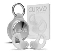 CURVD Everyday Earplugs + Case Clip Bundle, The Perfect earplug for Sleep, Travel, Noise Sensitivity/canceling + Case Clip Package Portable Waterproof Container & Silicone Sleeve for Ear Plugs(Cloud)