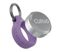 CURVD Premium Carrying Case - Durable Travel Keychain Container, Waterproof Holder for Earplugs, Pills, Coins Compatible with Loop, Eargasm & Vibes, Mini Purse Pill Box Container (Purple)
