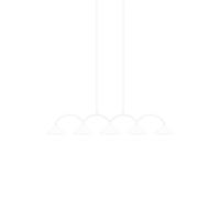 Globen Lighting hanging light CURVE 5, white, 5-bulb, 165 cm