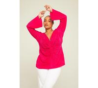 Curve Floral Print Cowl Neck Buttermilk Midi Dress FASHION-SZN Pink 14