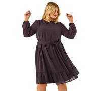Curve Hotfix Tie Waist Midi Dress Roman Plum 22-24