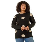 Curve Large Spot Knit Jumper Roman Black 16