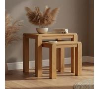 Curve Nest of Tables - Set of 2 - Oak