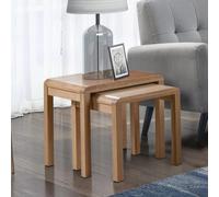 Curve Nest of Tables - Set of 2 - Small - Oak
