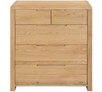 Curve Oak 3+2 Drawer Chest