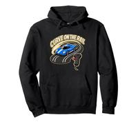 CURVE ON THE RAIL Slot Car Track Hand Controller Racing Pullover Hoodie