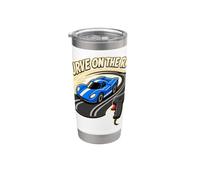 Curve ON THE Rail Slot Car Track Hand Controller Racing Stainless Steel Insulated Tumbler
