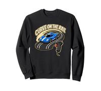 CURVE ON THE RAIL Slot Car Track Hand Controller Racing Sweatshirt