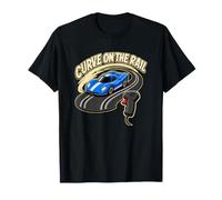 Curve ON THE Rail Slot Car Track Hand Controller Racing T-Shirt
