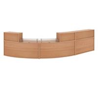 Curve Reception Bundle 4 (Beech), Fully Installed