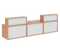 Curve Reception Bundle 6 (Beech), Beech, White, Express Delivery