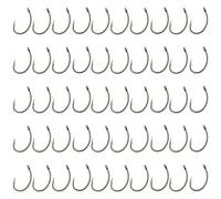 Curve Shank Carp Hooks 50 Pack Barbed Hook Style for Hair Rig Setup Quick Rigging Multiple Sizes Secure Catch Retention Steel Angling Hooks for(4#)