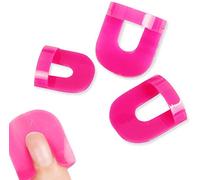 Curve Shape Spill-Proof Finger Cover Sticker Nail Polish Varnish Holder Color: Pink - Pink Nice processing