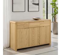 Curve Sideboard - 130cm - 3 Door - Medium - Oak