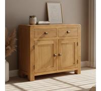 Curve Small Sideboard - 2 Door - 100cm - Oak