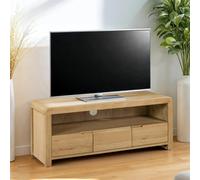 Curve TV Unit - 115cm - Oak