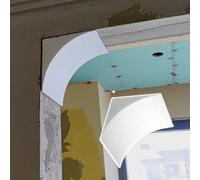 Curved 2 PCS Arch Doorway Kit for Drywall Wall, Universal Premade Door Frame Arch Mold, Paintable Decorative Archway Kit for Interior Door Opening(34x34x34cm (13.4x13.4x13.4"))