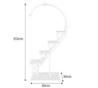 Curved 4-Tier Plant Stand Bonsai Display Shelf