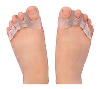 Curved All Gel Toe Separator Toe Spacers Toe Stretchers for Men and Women Bunion Relief Toe Straightener (1 Pair) (Women's)