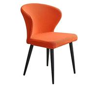 Curved Back Armless Dining Chair Cover, Stretch Upholstered Side Dining Chair Slipcover Modern Accent Chair Covers for Kitchen